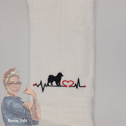 Animal Heartbeat Hand Towel