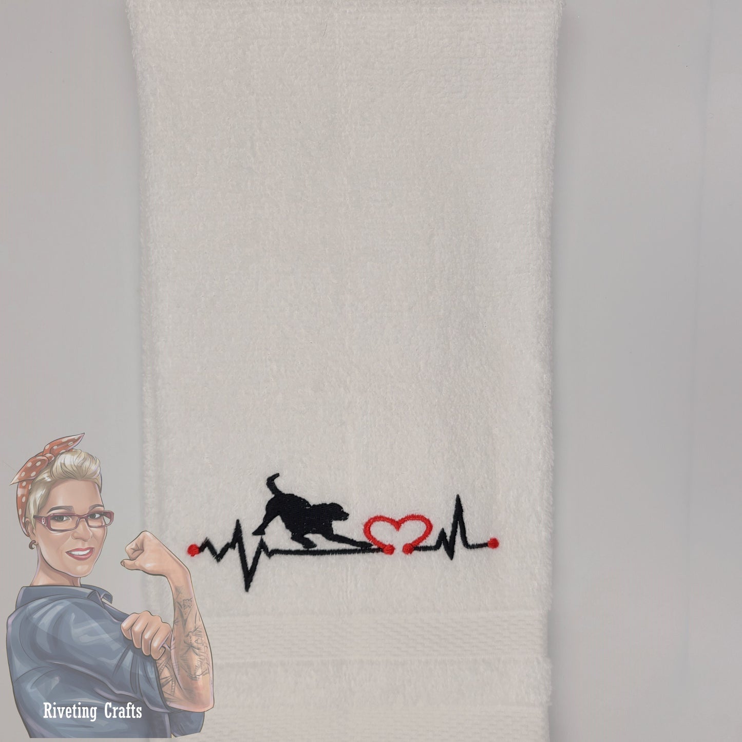 Animal Heartbeat Hand Towel