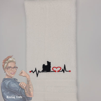 Animal Heartbeat Hand Towel