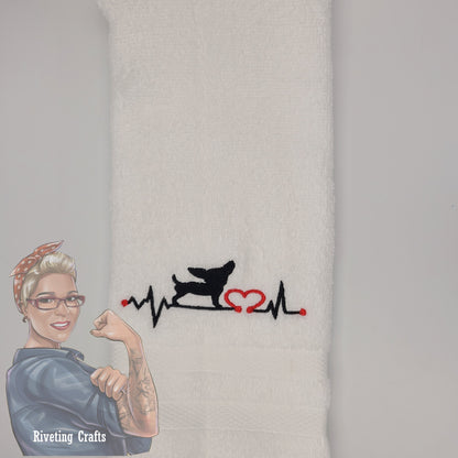 Animal Heartbeat Hand Towel