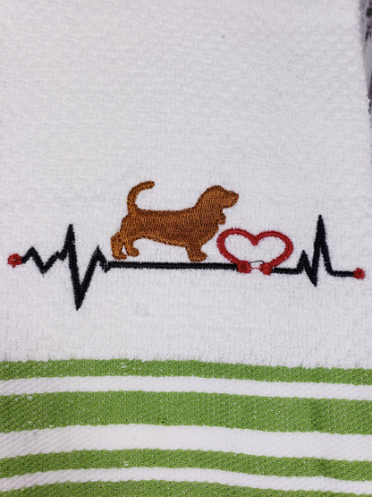 Animal Heartbeat Hand Towel