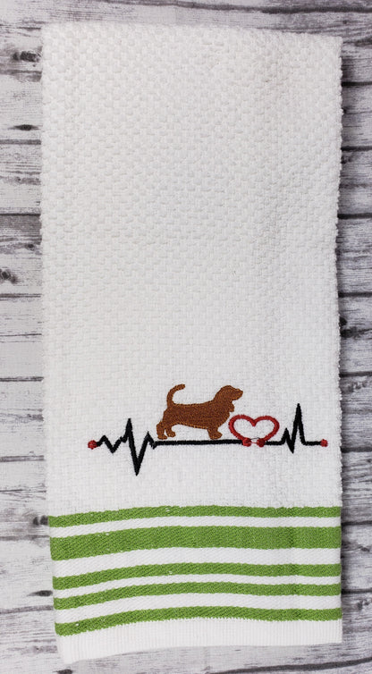 Animal Heartbeat Hand Towel