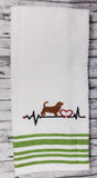 Animal Heartbeat Hand Towel Design