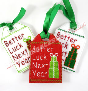 Better Luck Next Year Gift Tag - Kool Catz Stuff