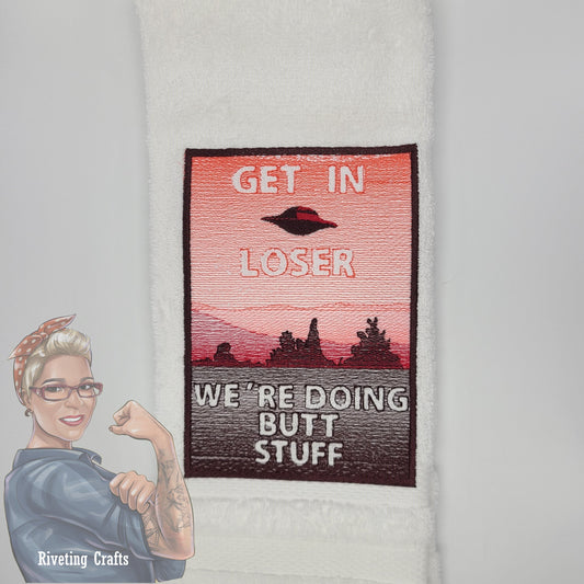 Alien Butt Stuff Hand Towel