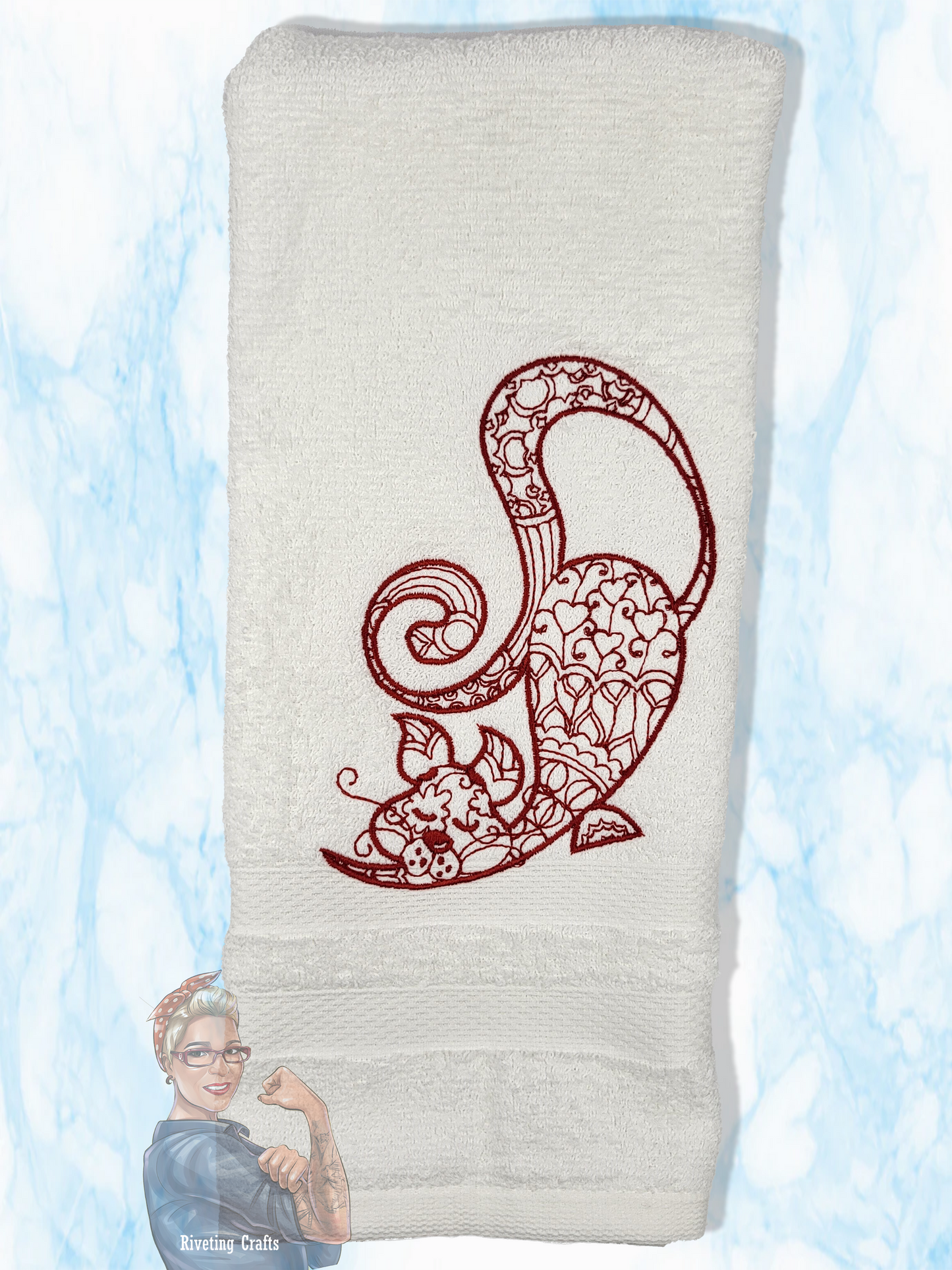 Cat Stretch Hand Towel