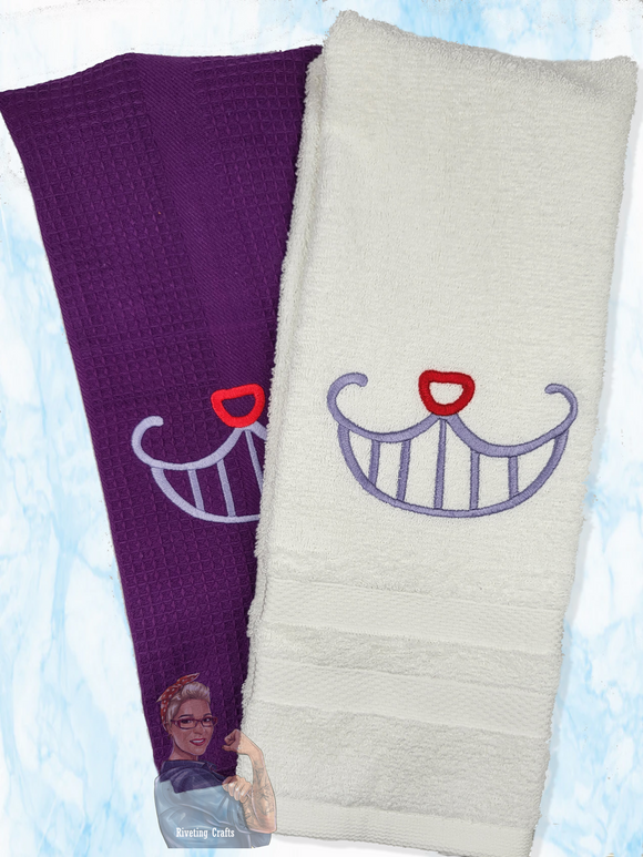 Cheshire Cat Smile Hand Towel