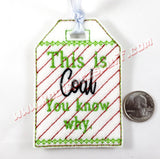 This is Coal, You Know Why Gift Tag - Kool Catz Stuff
