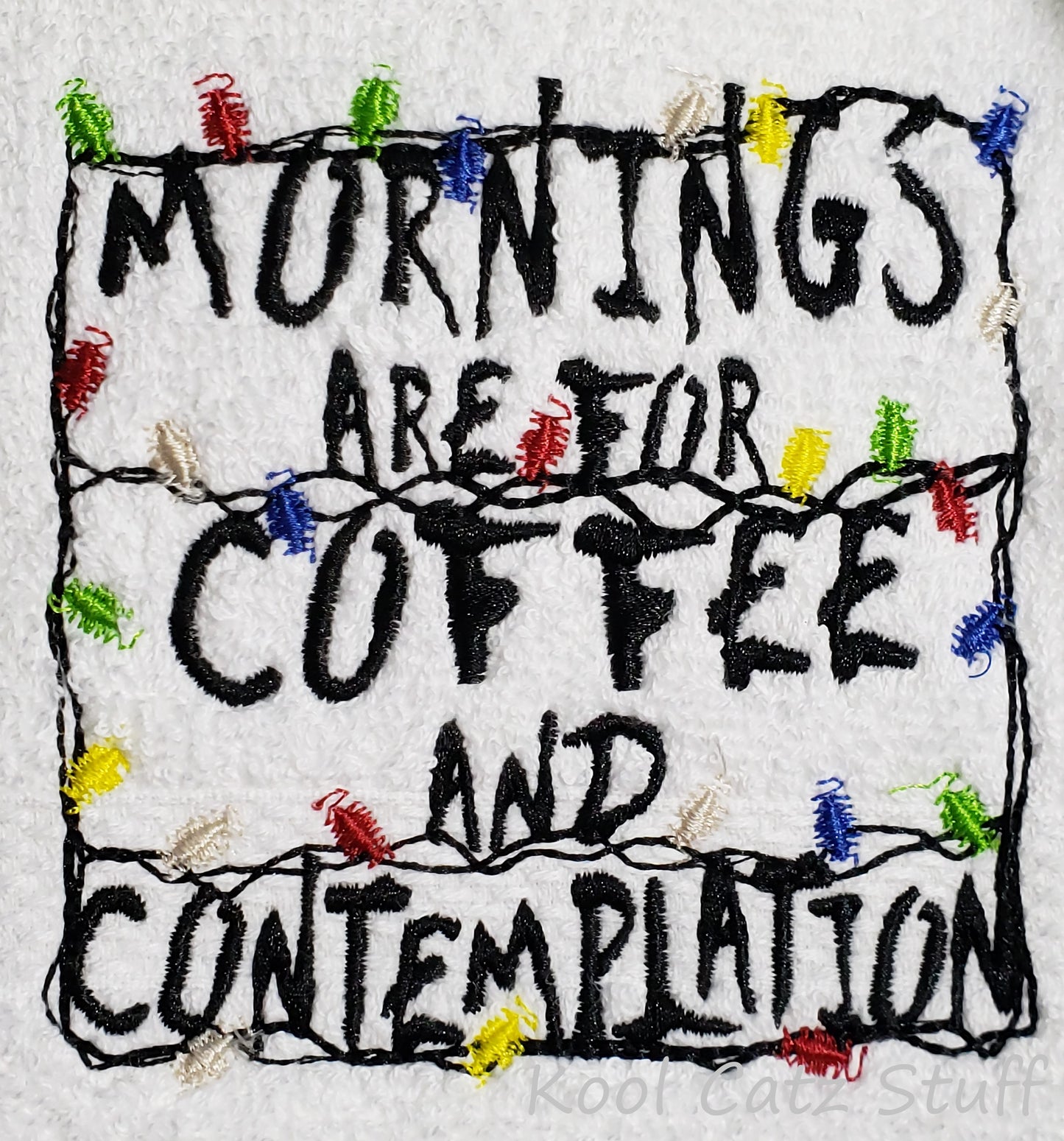 Coffee and Contemplation Hand Towel