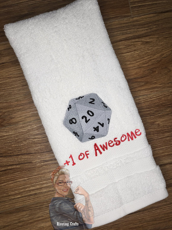 D20 #1 of Awesome Hand Towel Design