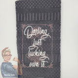 Darling, just f***ing own it Hand Towel