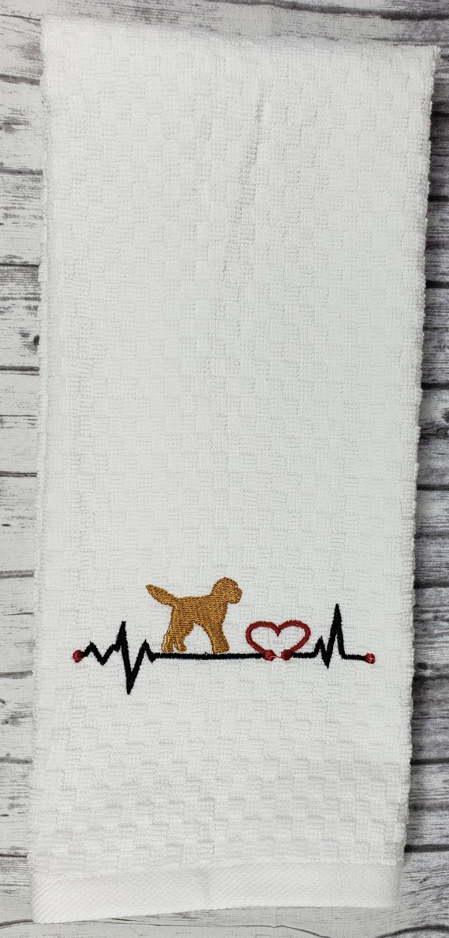 Animal Heartbeat Hand Towel