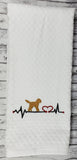 Animal Heartbeat Hand Towel