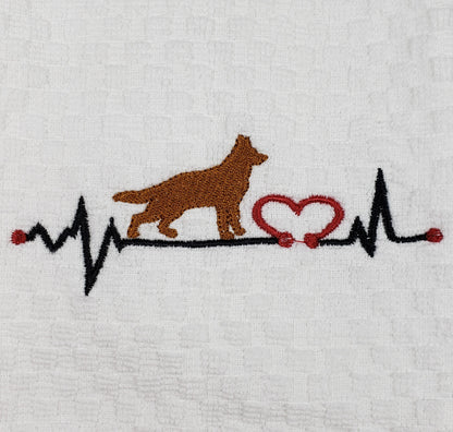 Animal Heartbeat Hand Towel