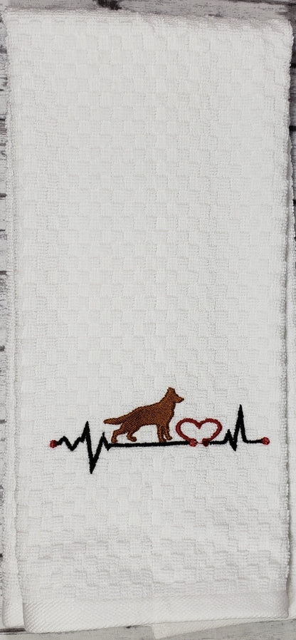 Animal Heartbeat Hand Towel