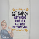 Get Naked Hand Towel Design