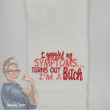 I Googled my Symptoms  Hand Towel Design