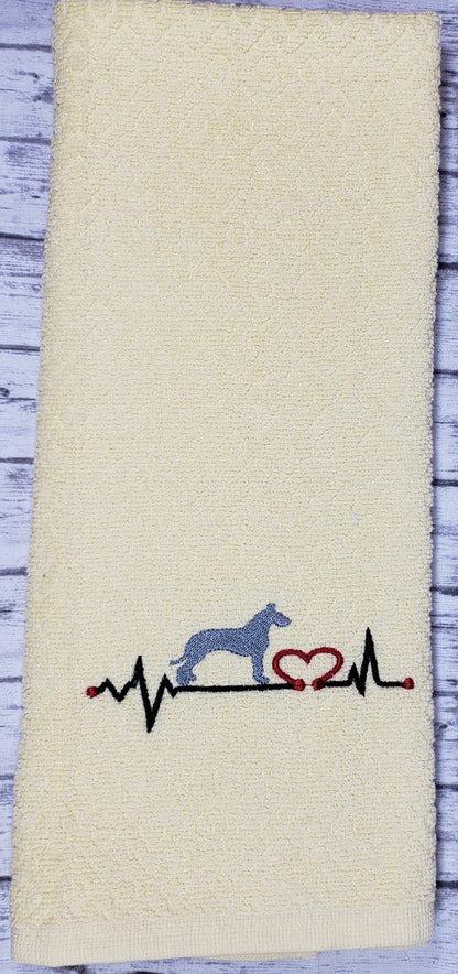 Animal Heartbeat Hand Towel