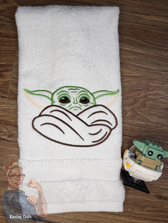 Baby Yoda Hand Towel