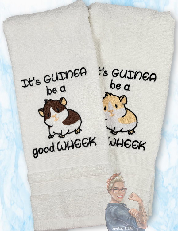 Good Wheek Guinea Hand Towel Design