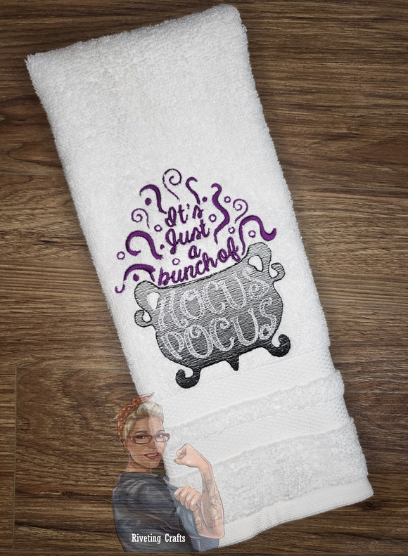 Hocus Pocus Cauldron Hand Towel Design