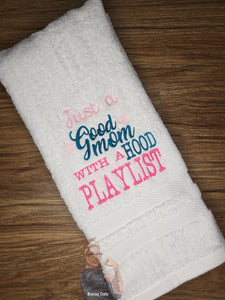 Hood Play List Hand Towel Design