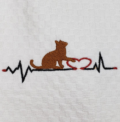 Animal Heartbeat Hand Towel