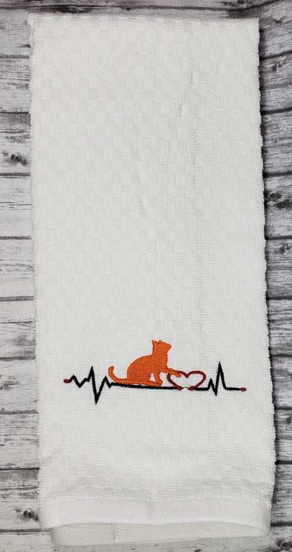 Animal Heartbeat Hand Towel