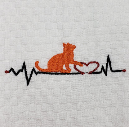 Animal Heartbeat Hand Towel