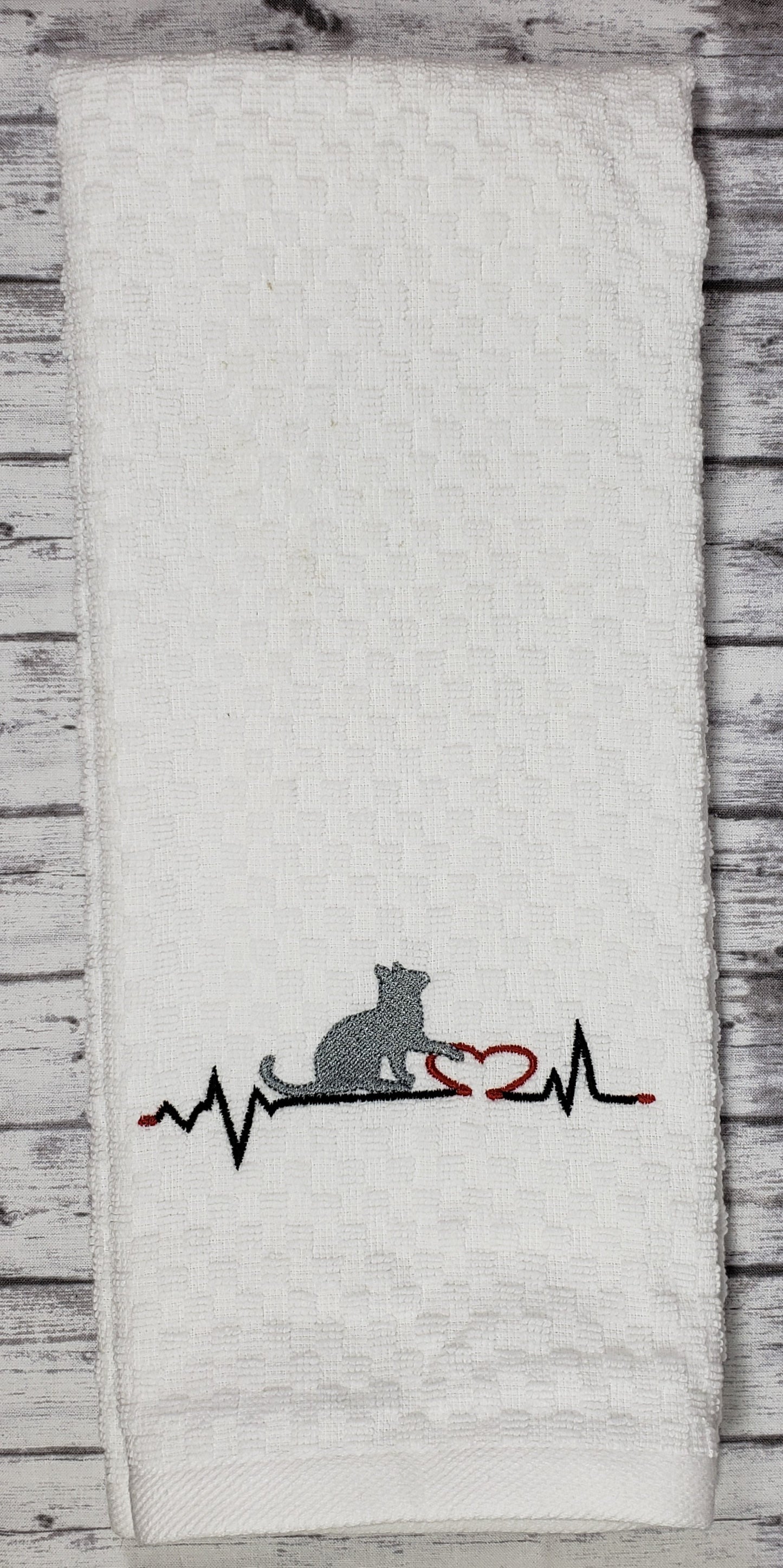 Animal Heartbeat Hand Towel