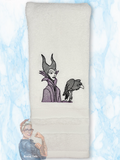 Maleficent Hand Towel Design