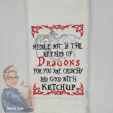 Dragon Affairs Hand Towel Design - Riveting Crafts