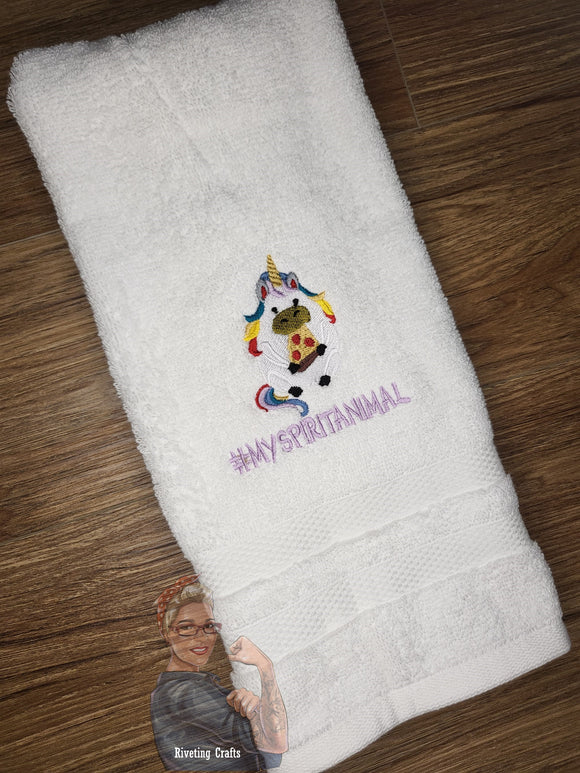 My Spirit Animal Hand Towel Design