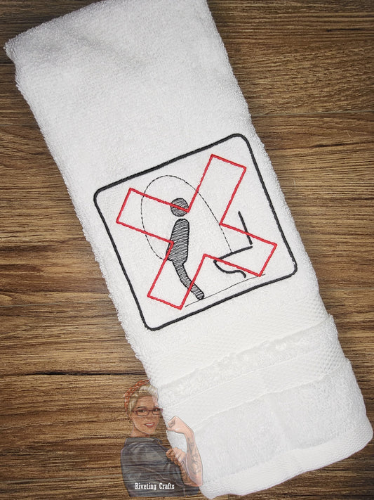 No Trick Peeing Hand Towel