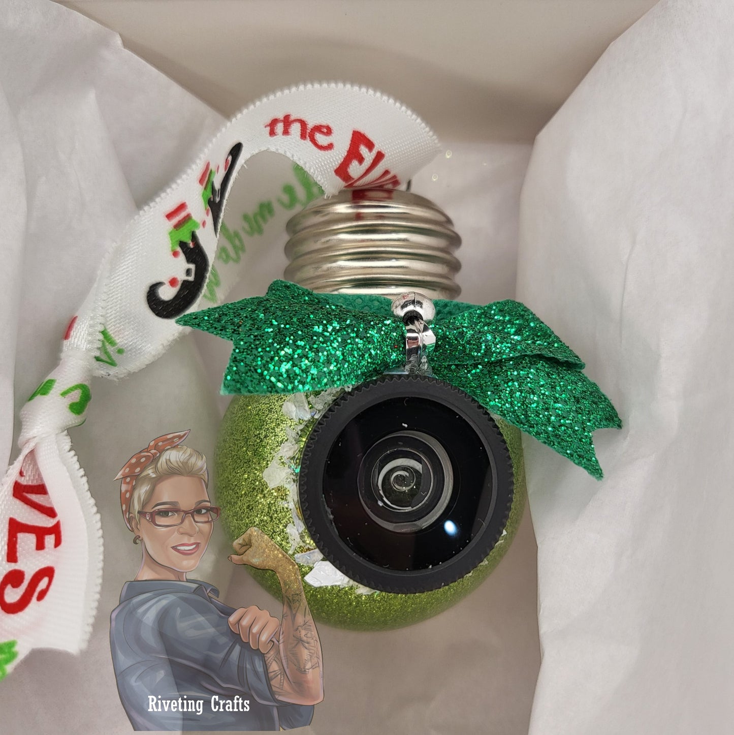 Santa Cam Christmas Ornament