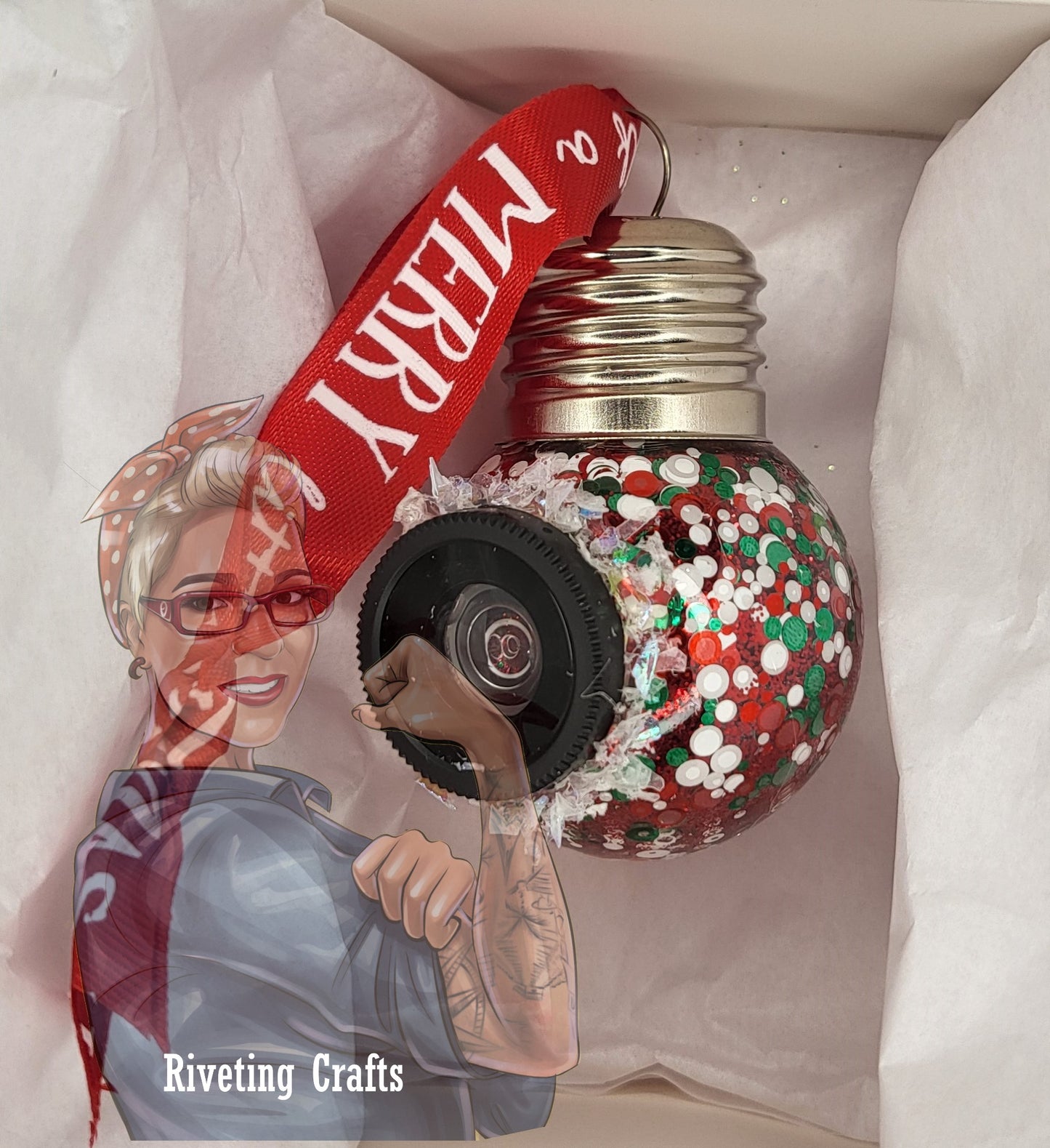 Santa Cam Christmas Ornament