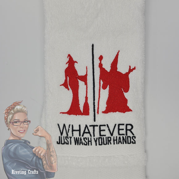 Whatever Witch & Wizard Hand Towel